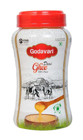 Natural Organic Desi Ghee By Godavari | High In Protein Fiber Healthy Desi Ghee Good For Boost Energy | (500ml) 16.9 Ounce | Plastic Bottle